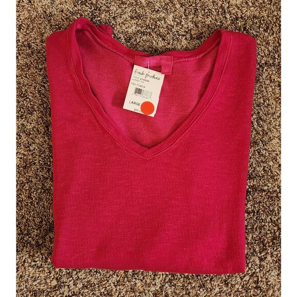 Fresh Produce Boho Hippie L Knit Tunic V-Neck NWT - Picture 3 of 4